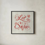 White and Bright Christmas III on Wood by Danhui Nai. Shown in a sleek black glass frame for a contemporary gallery look. Available as an archival giclee rolled canvas, fine art paper, or poster print. SKU 65628a.