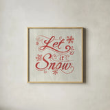 White and Bright Christmas III on Wood by Danhui Nai. Shown in a natural wood glass frame for a timeless modern aesthetic. Available as an archival giclee rolled canvas, fine art paper, or poster print. SKU 65628a.