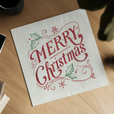White and Bright Christmas IV on Wood RG by Danhui Nai. Shown as a detailed flat fine art print, highlighting archival giclee quality. Available as an archival giclee rolled canvas, fine art paper, or poster print. SKU 75712a.
