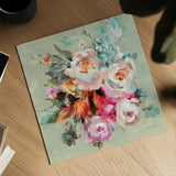 Windblown Blooms I by Danhui Nai. Shown as a detailed flat fine art print, highlighting archival giclee quality. Available as an archival giclee rolled canvas, fine art paper, or poster print. SKU 67554a.