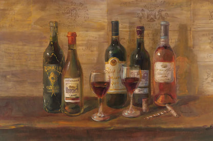 Wine Tasting by Danhui Nai. SKU 6247i. Archival Giclee Fine art print for wall decor.