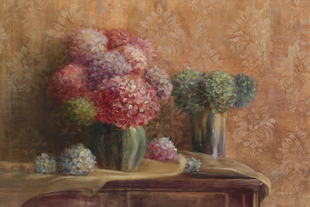 Winter Hydrangea by Danhui Nai. SKU 5606i. Archival Giclee Fine art print for wall decor.