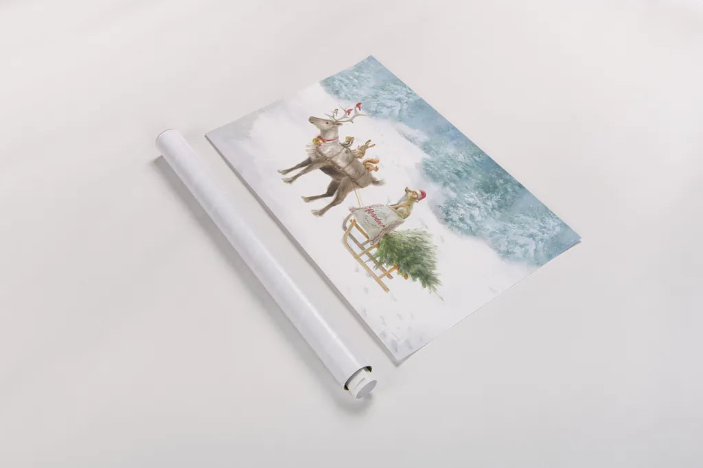 Woodland Celebration I by Danhui Nai. shown as a rolled paper print. Available as archival giclee rolled canvas, fine art paper, or poster print. SKU 54903i.