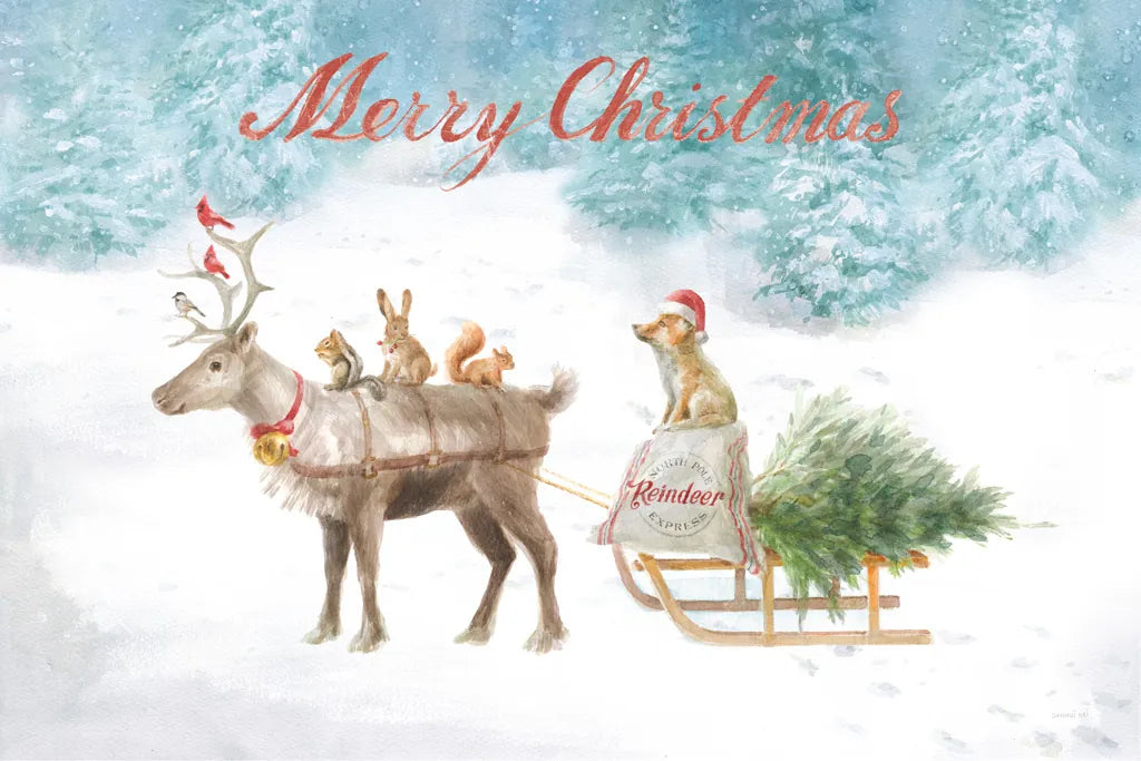 Woodland Celebration I Christmas by Danhui Nai. SKU 58258i. Archival Giclee Fine art print for wall decor.