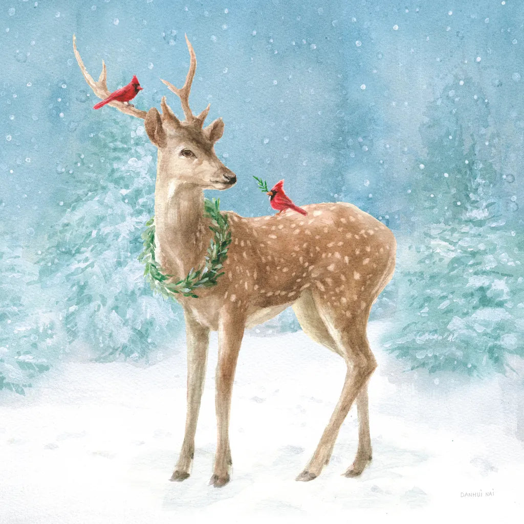 Woodland Celebration III by Danhui Nai. SKU 54905a. Archival Giclee Fine art print for wall decor.