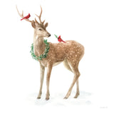 Woodland Celebration III on White by Danhui Nai. SKU 54911a. Archival Giclee Fine art print for wall decor.