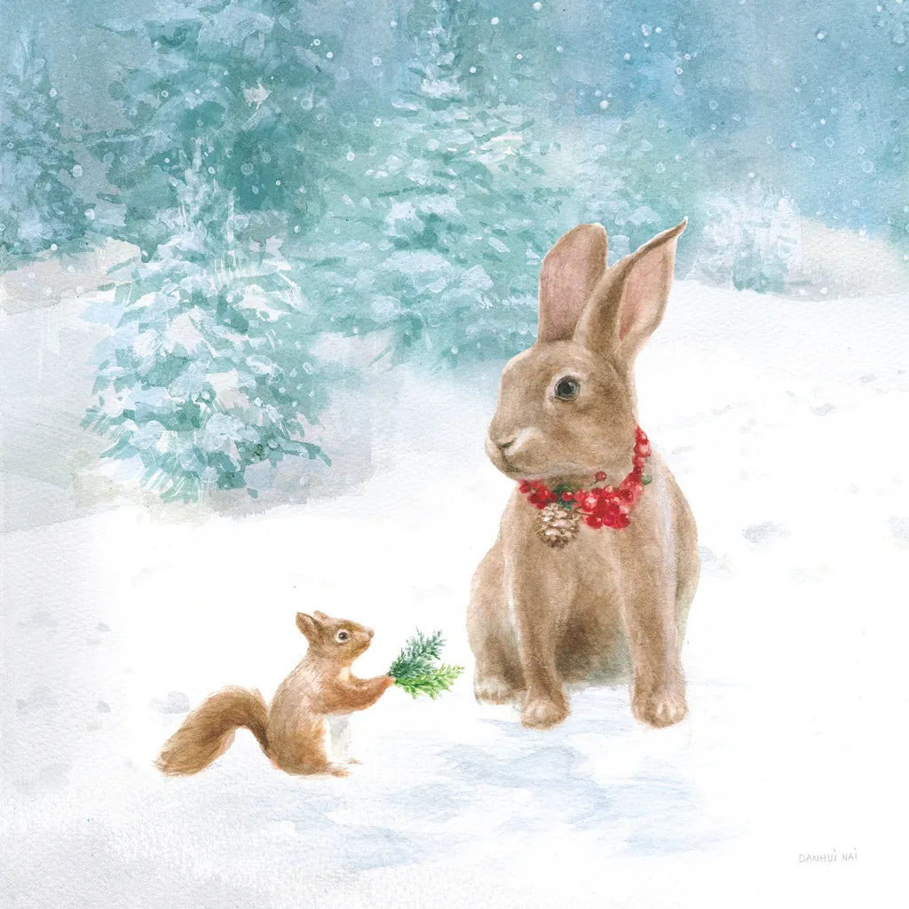 Woodland Celebration IV by Danhui Nai. SKU 54906a. Archival Giclee Fine art print for wall decor.