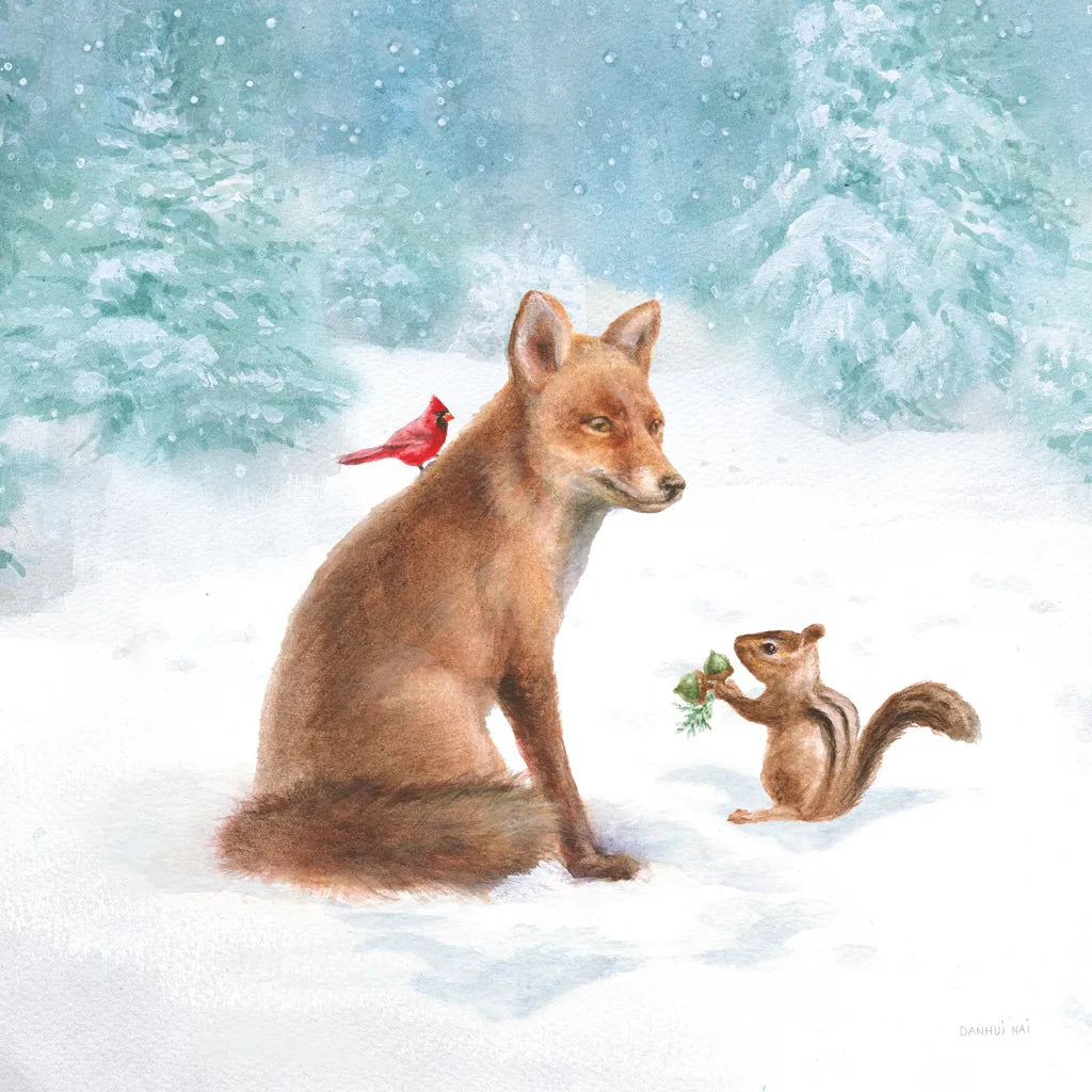 Woodland Celebration V by Danhui Nai. SKU 54907a. Archival Giclee Fine art print for wall decor.