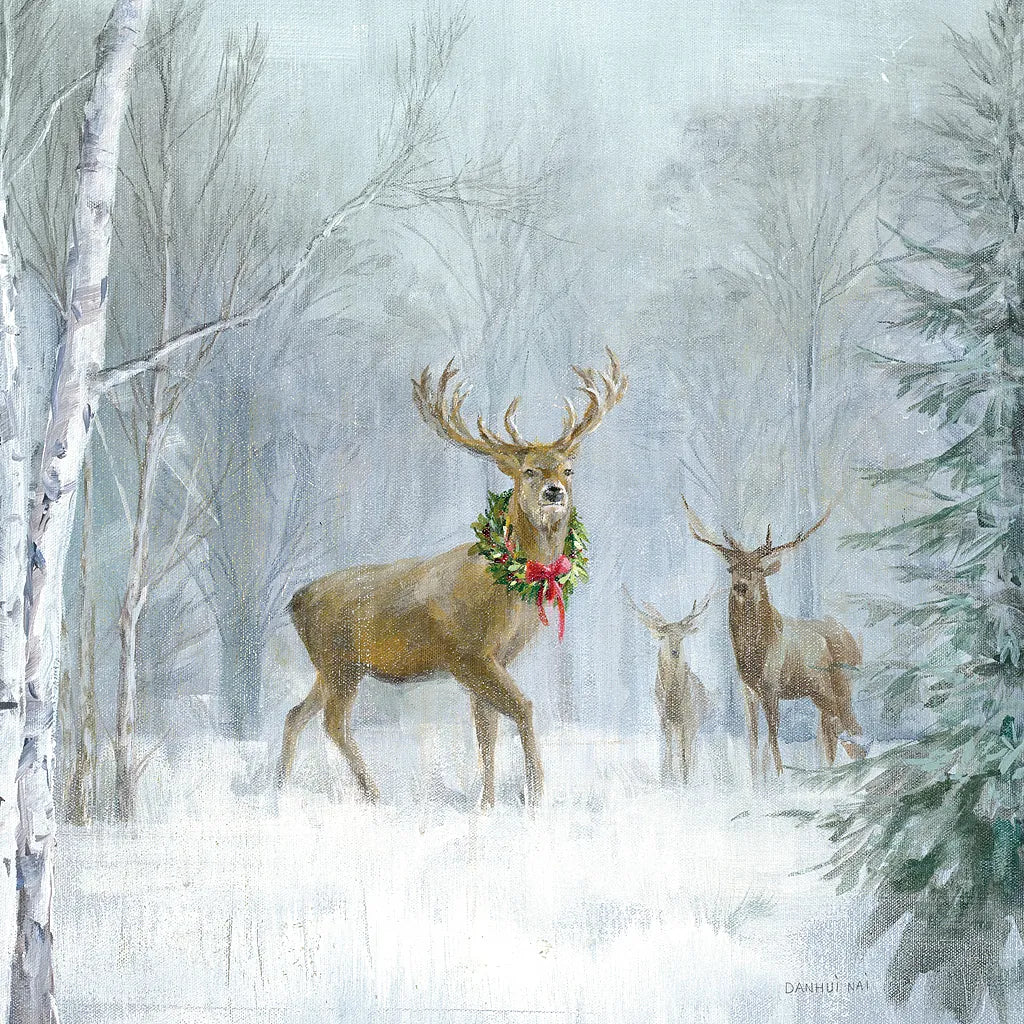 Woodland Holidays I by Danhui Nai. SKU 38594a. Archival Giclee Fine art print for wall decor.