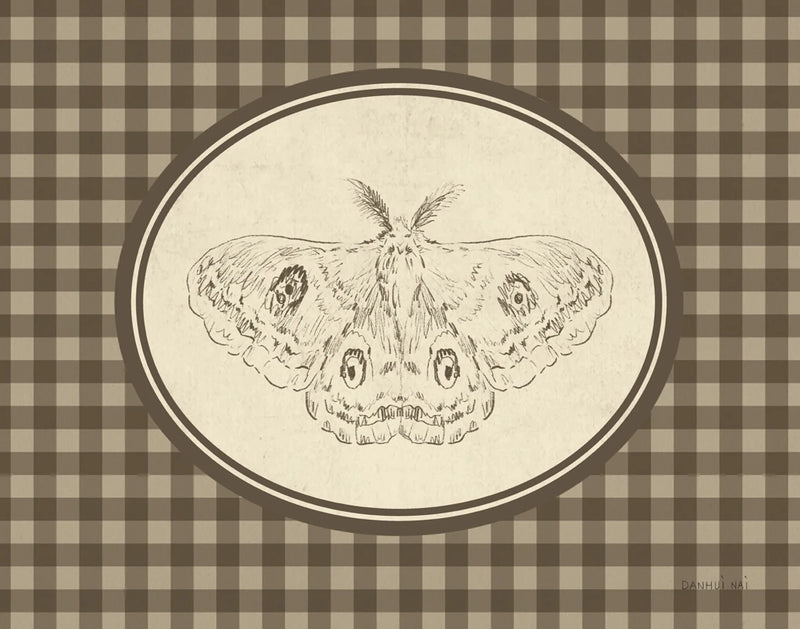 Woodland Moth Gingham by Danhui Nai