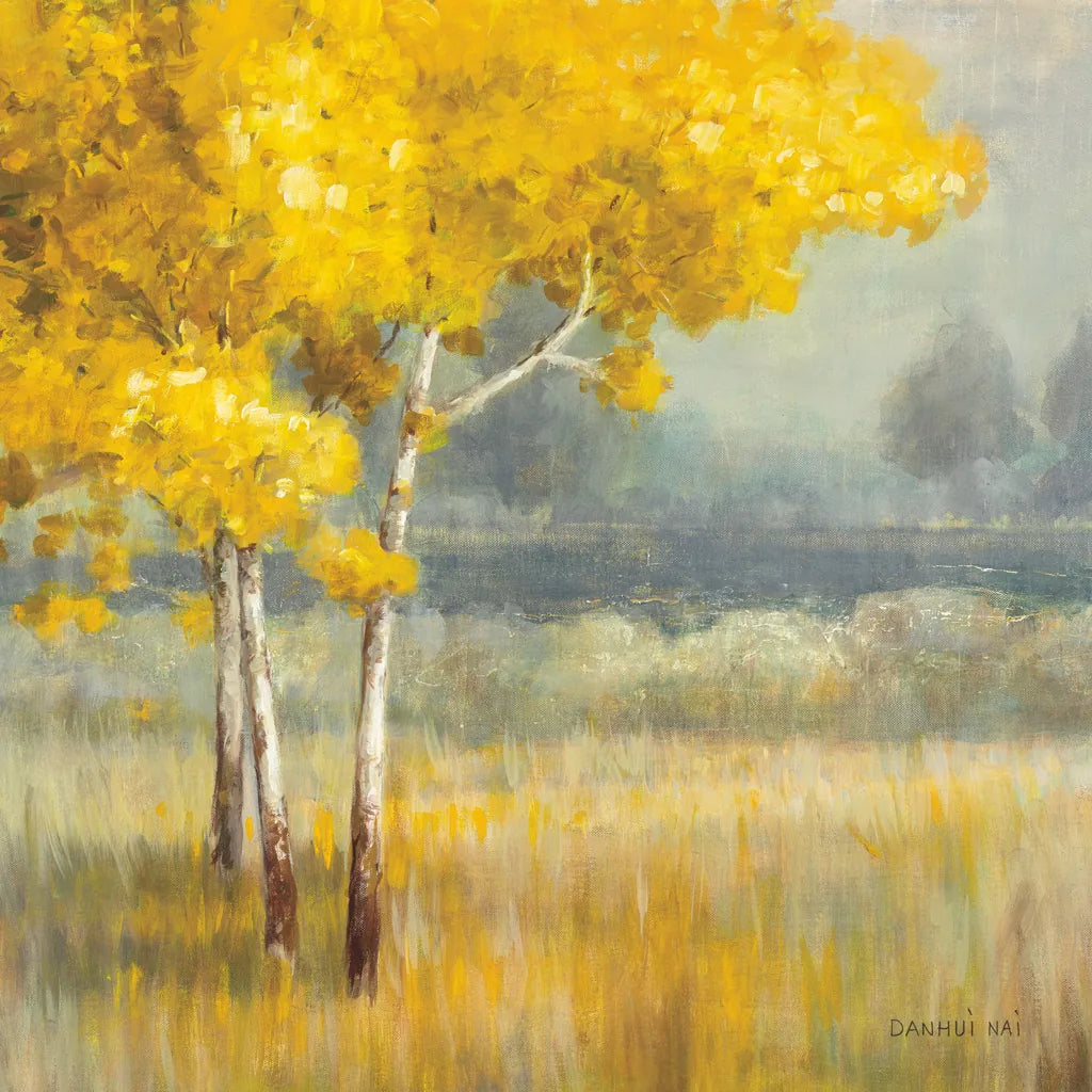 Yellow Landscape Crop by Danhui Nai. SKU 14507a. Archival Giclee Fine art print for wall decor.