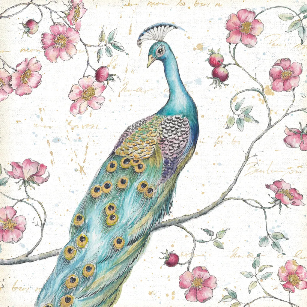  Jardin de Roses I Square by Daphne Brissonnet. SKU 17145a. Archival Giclee Fine art print for wall decor.