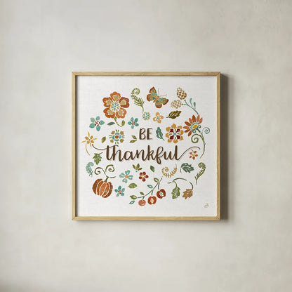 Autumn Impressions II by Daphne Brissonnet. Shown in a natural wood glass frame for a timeless modern aesthetic. Available as an archival giclee rolled canvas, fine art paper, or poster print. SKU 35045a.