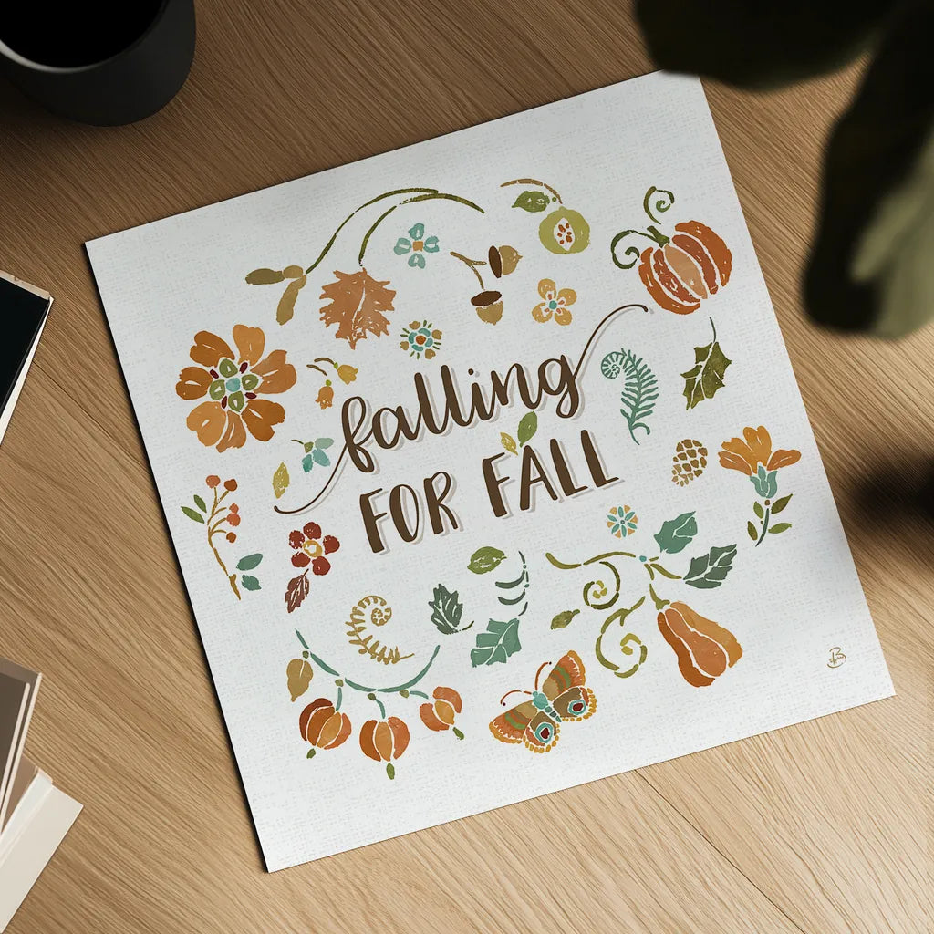 Autumn Impressions III by Daphne Brissonnet. Shown as a detailed flat fine art print, highlighting archival giclee quality. Available as an archival giclee rolled canvas, fine art paper, or poster print. SKU 35046a.