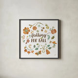 Autumn Impressions III by Daphne Brissonnet. Shown in a sleek black glass frame for a contemporary gallery look. Available as an archival giclee rolled canvas, fine art paper, or poster print. SKU 35046a.
