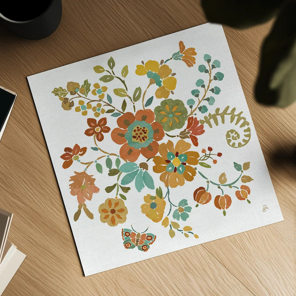 Autumn Impressions IV by Daphne Brissonnet. Shown as a detailed flat fine art print, highlighting archival giclee quality. Available as an archival giclee rolled canvas, fine art paper, or poster print. SKU 35047a.