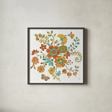 Autumn Impressions IV by Daphne Brissonnet. Shown in a sleek black glass frame for a contemporary gallery look. Available as an archival giclee rolled canvas, fine art paper, or poster print. SKU 35047a.
