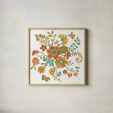 Autumn Impressions IV by Daphne Brissonnet. Shown in a natural wood glass frame for a timeless modern aesthetic. Available as an archival giclee rolled canvas, fine art paper, or poster print. SKU 35047a.