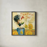 Beautiful Day I by Daphne Brissonnet. Shown in a sleek black glass frame for a contemporary gallery look. Available as an archival giclee rolled canvas, fine art paper, or poster print. SKU 29500a.