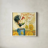 Beautiful Day I by Daphne Brissonnet. Shown in a crisp white glass frame for a clean and minimalist style. Available as an archival giclee rolled canvas, fine art paper, or poster print. SKU 29500a.