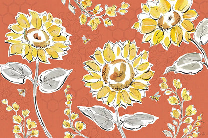 Bee Happy I Spice by Daphne Brissonnet. SKU 36778i. Archival Giclee Fine art print for wall decor.