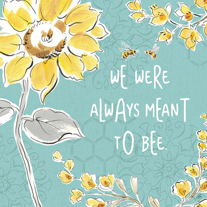 Bee Happy IV by Daphne Brissonnet. SKU 36776a. Archival Giclee Fine art print for wall decor.