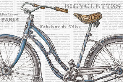 Bicycles IV by Daphne Brissonnet. SKU 28776i. Archival Giclee Fine art print for wall decor.