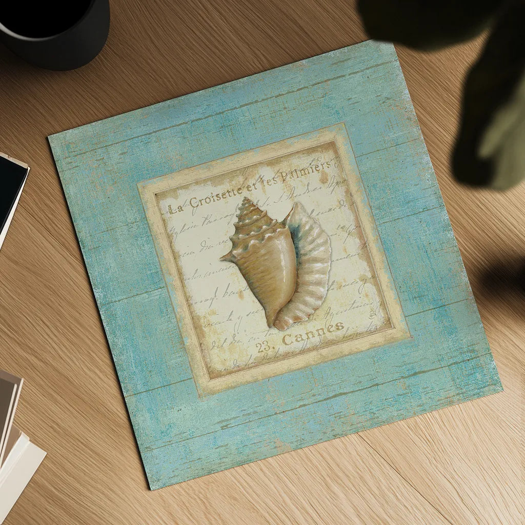 Bijou de Mer I by Daphne Brissonnet. Shown as a detailed flat fine art print, highlighting archival giclee quality. Available as an archival giclee rolled canvas, fine art paper, or poster print. SKU 2299a.