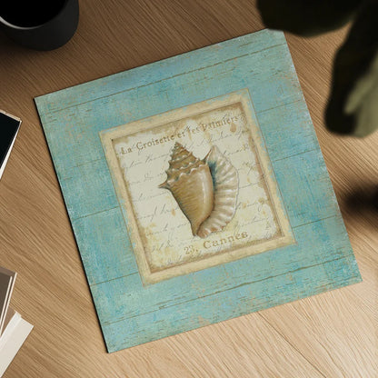 Bijou de Mer I by Daphne Brissonnet. Shown as a detailed flat fine art print, highlighting archival giclee quality. Available as an archival giclee rolled canvas, fine art paper, or poster print. SKU 2299a.