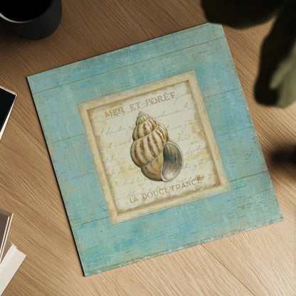 Bijou de Mer II by Daphne Brissonnet. Shown as a detailed flat fine art print, highlighting archival giclee quality. Available as an archival giclee rolled canvas, fine art paper, or poster print. SKU 2300a.