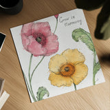 Blossom Sketches I Words Color by Daphne Brissonnet. Shown as a detailed flat fine art print, highlighting archival giclee quality. Available as an archival giclee rolled canvas, fine art paper, or poster print. SKU 54962a.