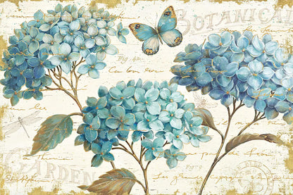 Blue Garden I by Daphne Brissonnet. SKU 25359i. Archival Giclee Fine art print for wall decor.