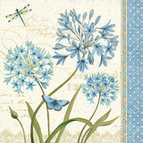 Blue Melody IV by Daphne Brissonnet. SKU 5757a. Archival Giclee Fine art print for wall decor.