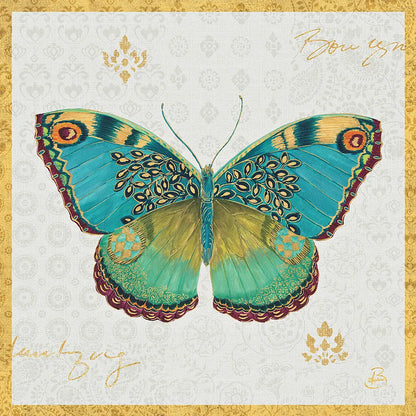 Bohemian Wings Butterfly VA by Daphne Brissonnet. SKU 21856a. Archival Giclee Fine art print for wall decor.