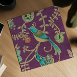 Bohemian Wings VI Aubergine by Daphne Brissonnet. Shown as a detailed flat fine art print, highlighting archival giclee quality. Available as an archival giclee rolled canvas, fine art paper, or poster print. SKU 23808a.