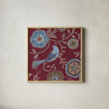 Bohemian Wings VII Providence by Daphne Brissonnet. Shown in a natural wood glass frame for a timeless modern aesthetic. Available as an archival giclee rolled canvas, fine art paper, or poster print. SKU 84331a.