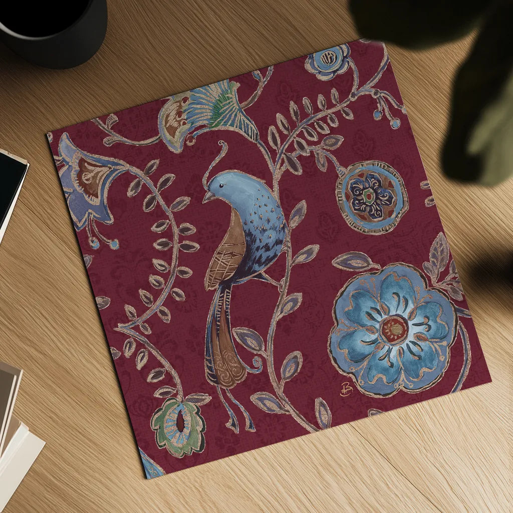 Bohemian Wings VIII Providence by Daphne Brissonnet. Shown as a detailed flat fine art print, highlighting archival giclee quality. Available as an archival giclee rolled canvas, fine art paper, or poster print. SKU 84332a.