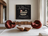 Casual Country Square II by Daphne Brissonnet. Shown as extra-large giant wall art in a modern living room. Available as an archival giclee rolled canvas, fine art paper, or poster print. SKU 99395a.