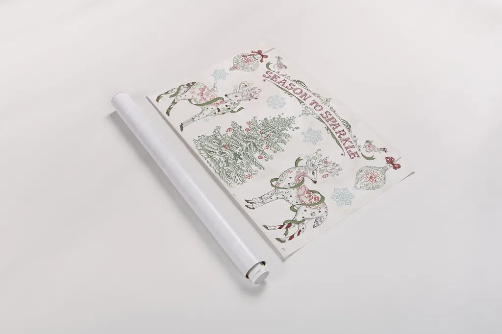 Christmas Season I by Daphne Brissonnet. shown as a rolled paper print. Available as archival giclee rolled canvas, fine art paper, or poster print. SKU 81011i.