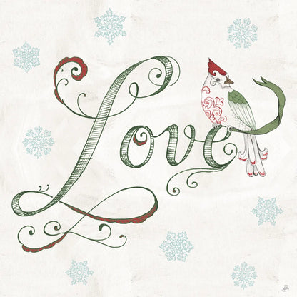 Christmas Season VI by Daphne Brissonnet. SKU 81016a. Archival Giclee Fine art print for wall decor.