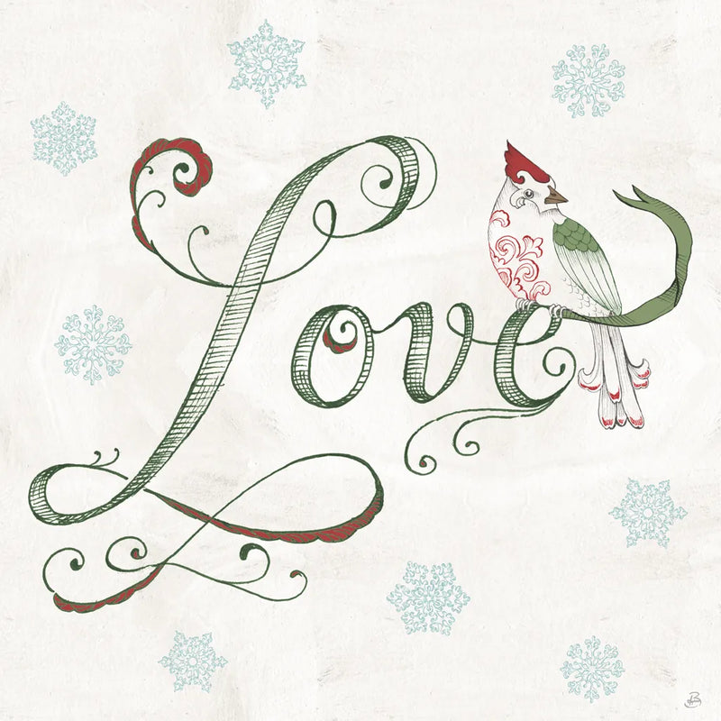 Christmas Season VI by Daphne Brissonnet. SKU 81016a. Archival Giclee Fine art print for wall decor.