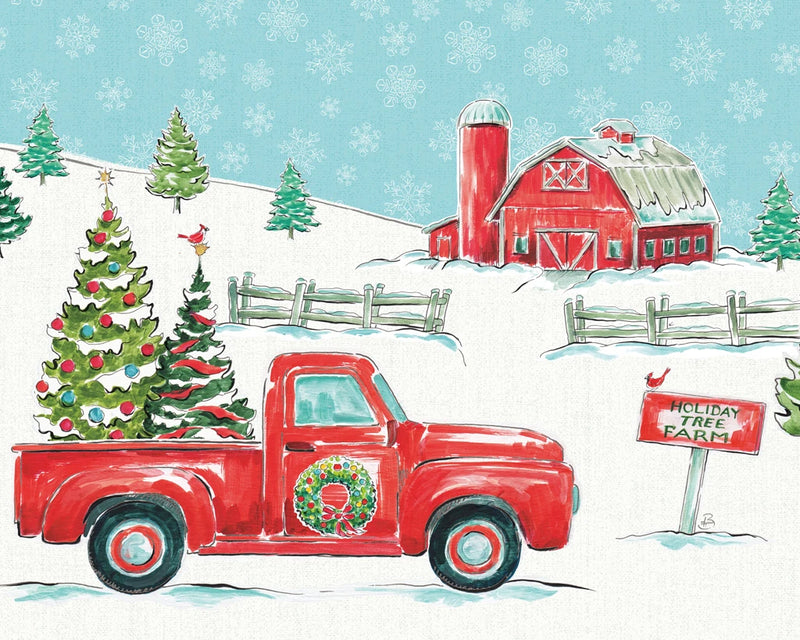 Christmas in the Country I Crop by Daphne Brissonnet