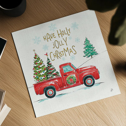 Christmas in the Country III by Daphne Brissonnet. Shown as a detailed flat fine art print, highlighting archival giclee quality. Available as an archival giclee rolled canvas, fine art paper, or poster print. SKU 35811a.