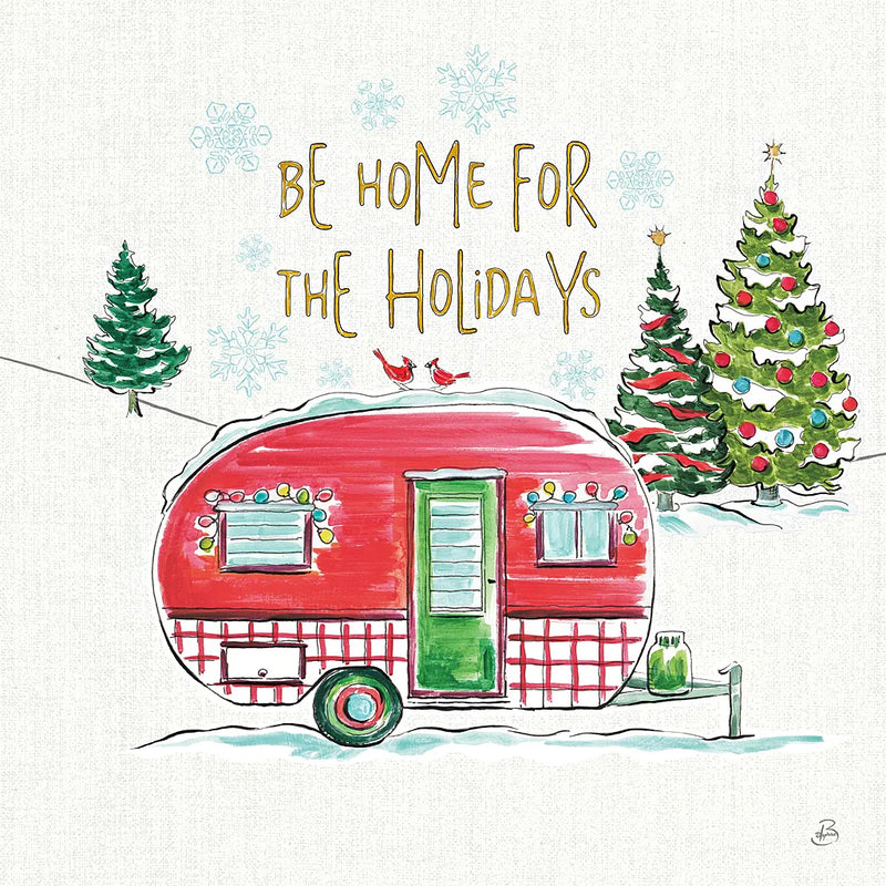 Christmas in the Country V by Daphne Brissonnet. SKU 35813a. Archival Giclee Fine art print for wall decor.