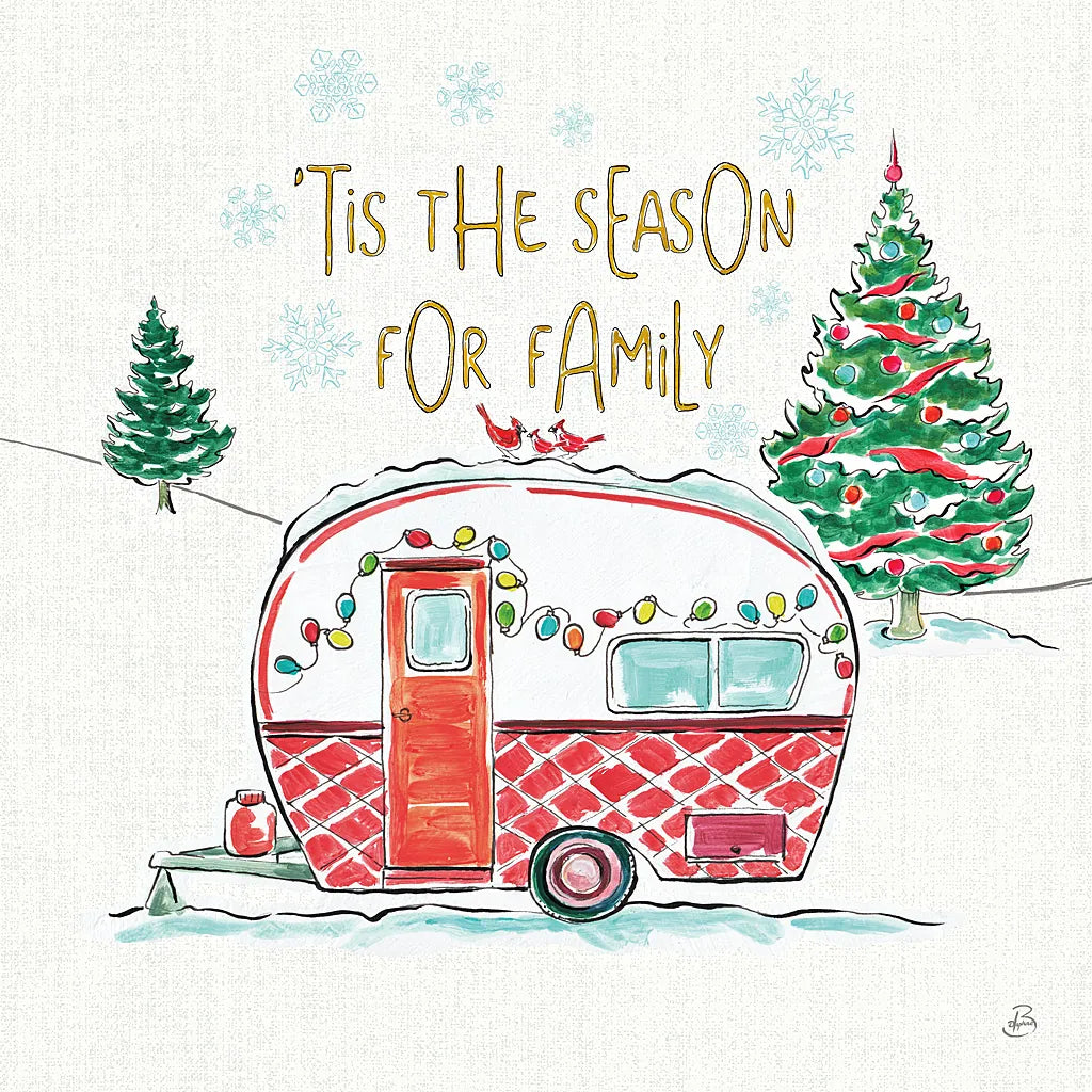 Christmas in the Country VI by Daphne Brissonnet. SKU 35814a. Archival Giclee Fine art print for wall decor.