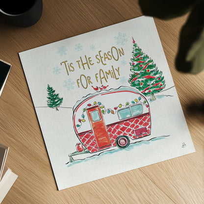 Christmas in the Country VI by Daphne Brissonnet. Shown as a detailed flat fine art print, highlighting archival giclee quality. Available as an archival giclee rolled canvas, fine art paper, or poster print. SKU 35814a.