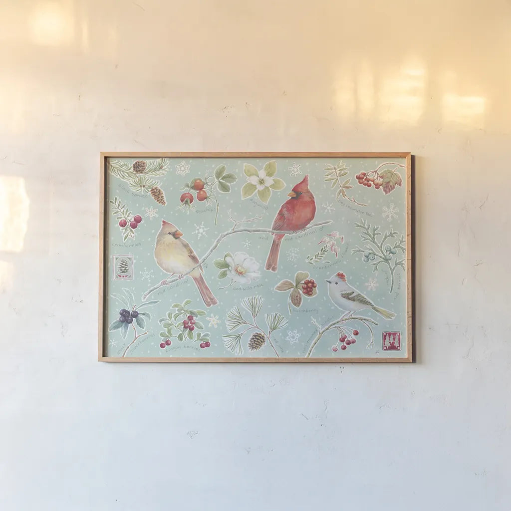 Classic Season I by Daphne Brissonnet. shown as a paper print in a natural frame. Available as a archival giclee rolled canvas, fine art paper, or poster print. SKU 76769i.