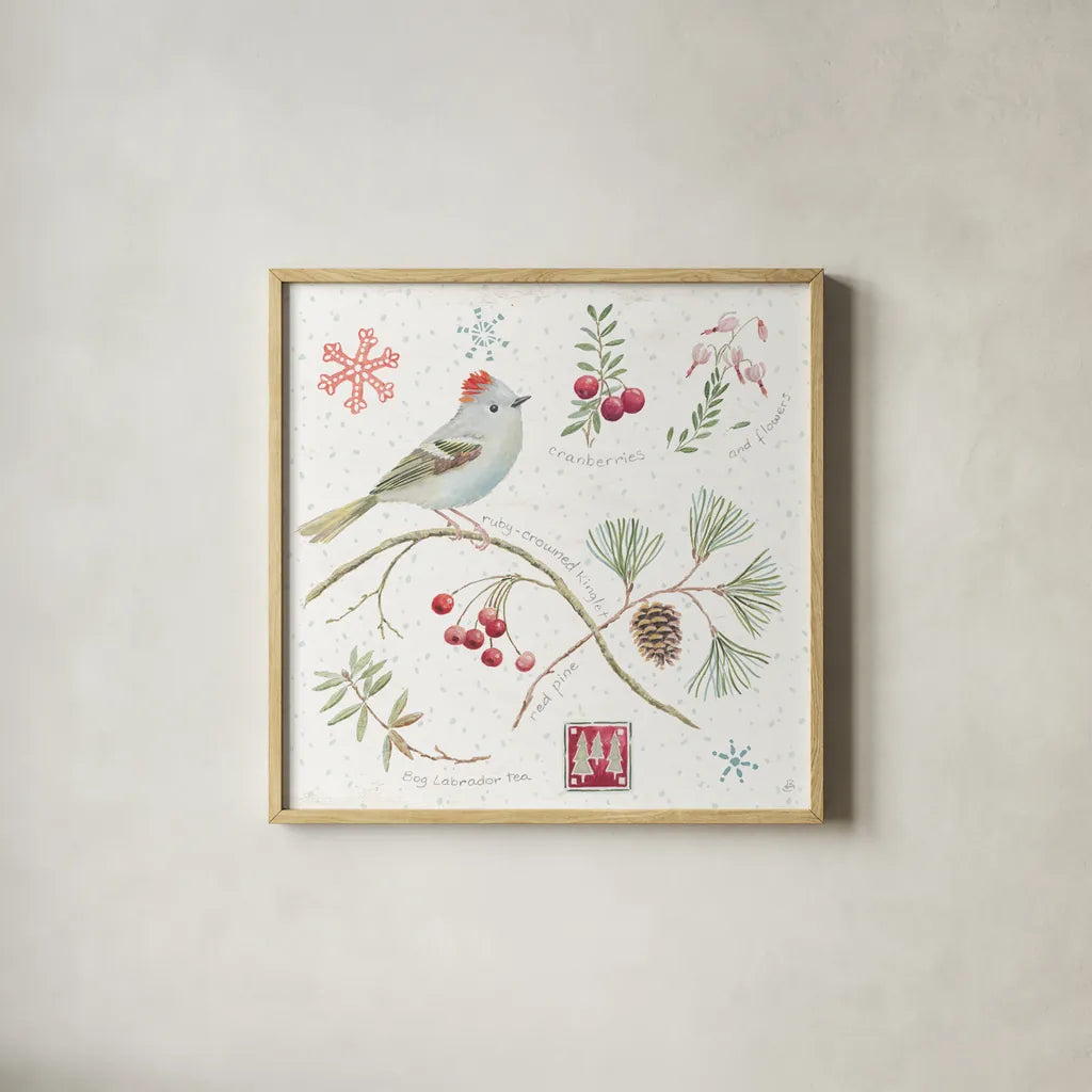 Classic Season II by Daphne Brissonnet. Shown in a natural wood glass frame for a timeless modern aesthetic. Available as an archival giclee rolled canvas, fine art paper, or poster print. SKU 76770a.