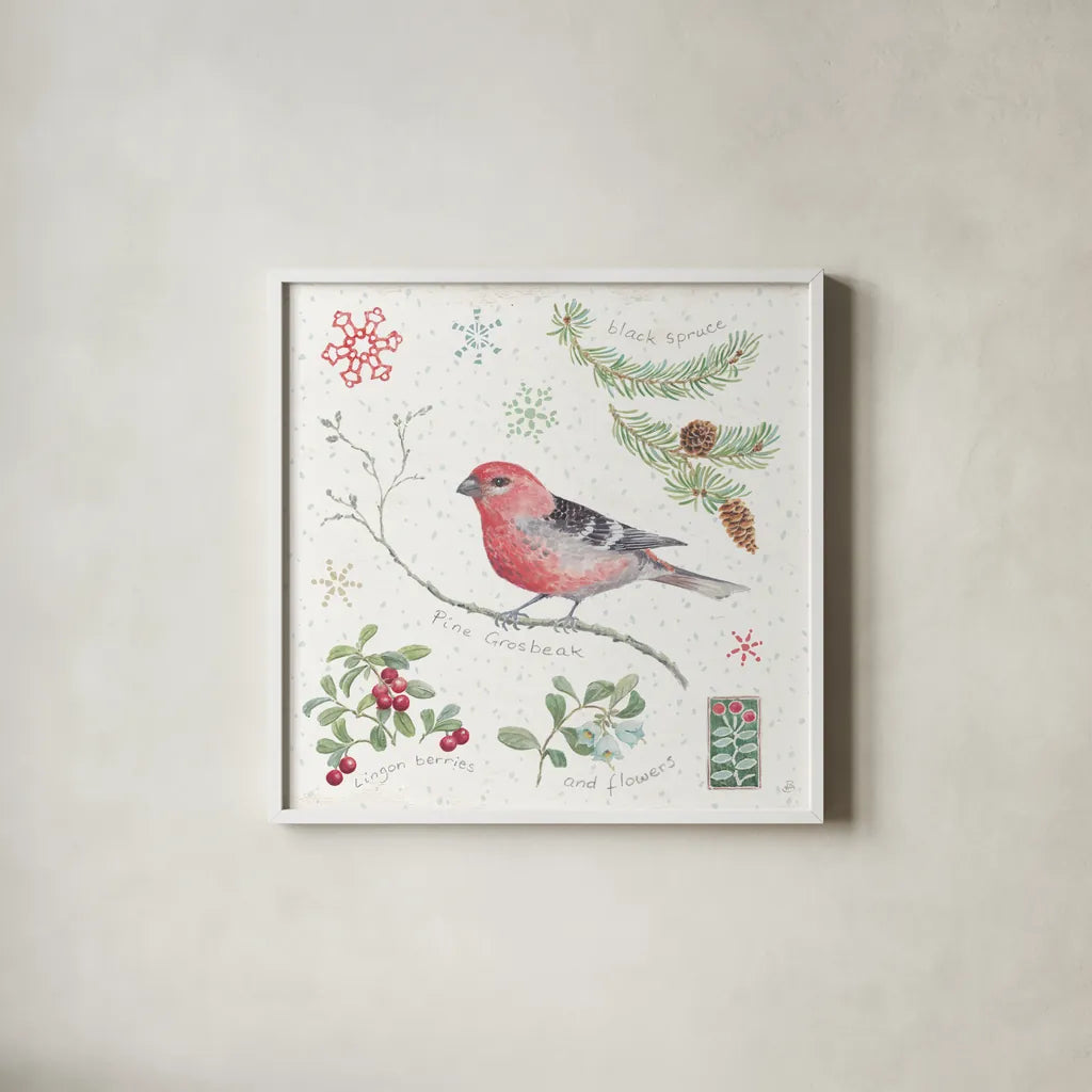 Classic Season III by Daphne Brissonnet. Shown in a crisp white glass frame for a clean and minimalist style. Available as an archival giclee rolled canvas, fine art paper, or poster print. SKU 76771a.