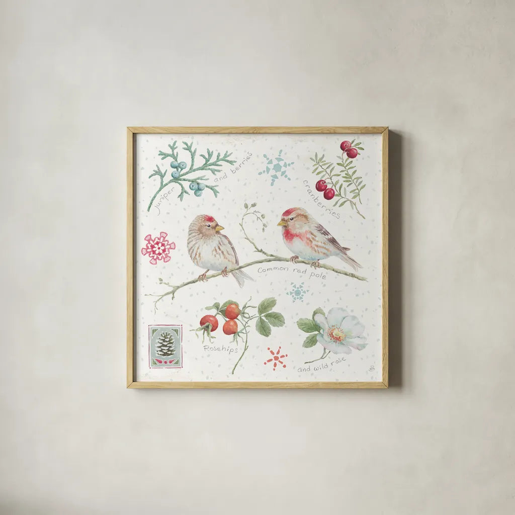 Classic Season V by Daphne Brissonnet. Shown in a natural wood glass frame for a timeless modern aesthetic. Available as an archival giclee rolled canvas, fine art paper, or poster print. SKU 76773a.